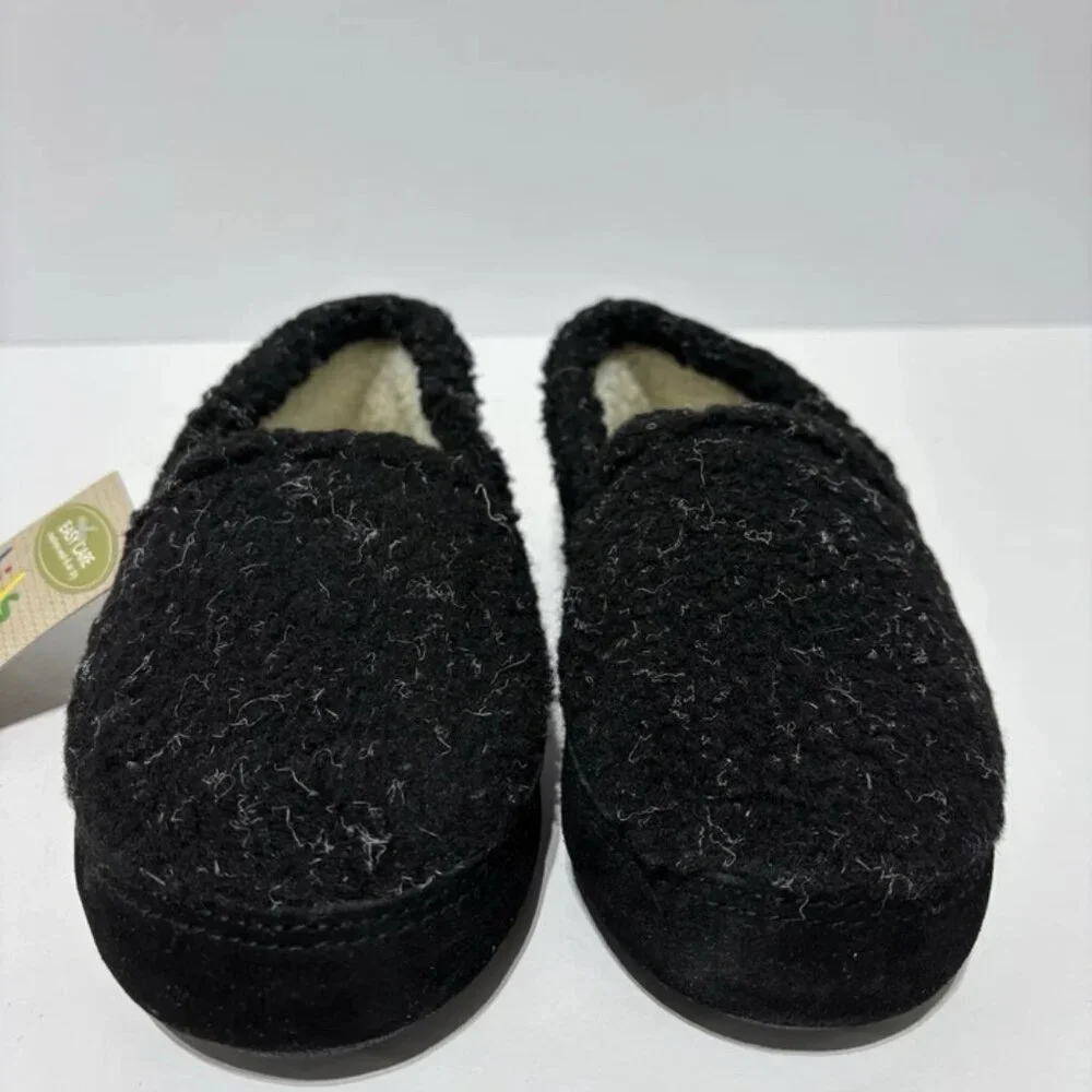 Acorn Kids’ Colby Gore Moc Slippers Black, Boys’ Size 1-2